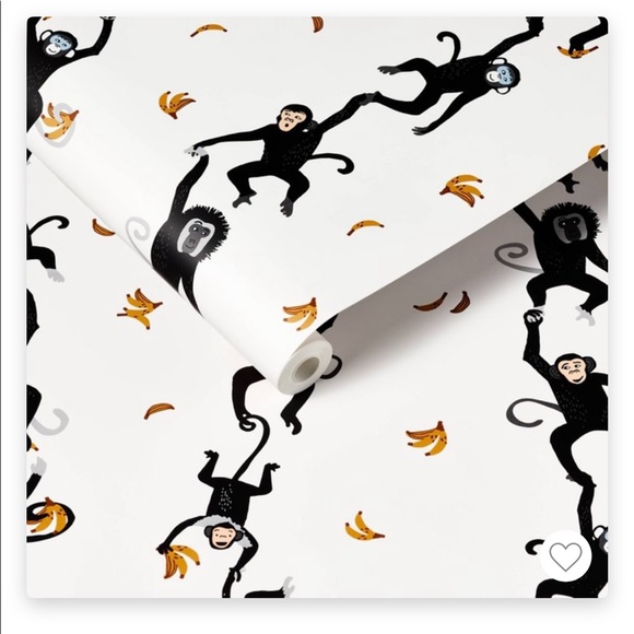 Pillowfort Wall Decor | 2 Rolls Of Pillowfort Peelstick Monkey